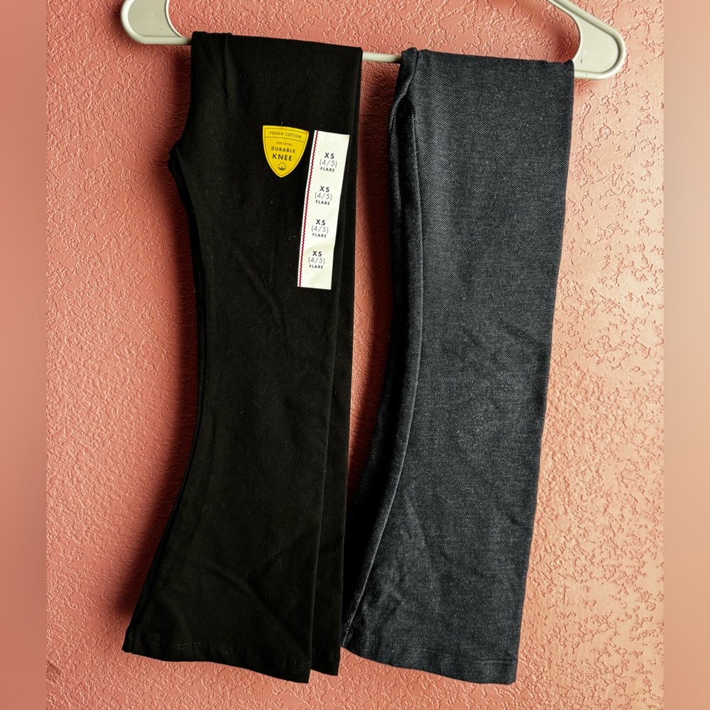 Cat & Jack Black and Gray Kids Leggings